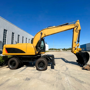 Excavadora de ruedas Caterpillar M320D usada, casi nueva, original de Alemania, 20 toneladas, en buen estado, excavadora de ruedas CAT M320D en venta - Product Image 1