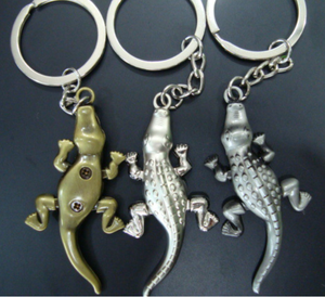 Cocodrilo llavero de Metal de 3D <span class=keywords><strong>Caimán</strong></span> llavero coche de dibujos animados colgante encanto - Product Image 5