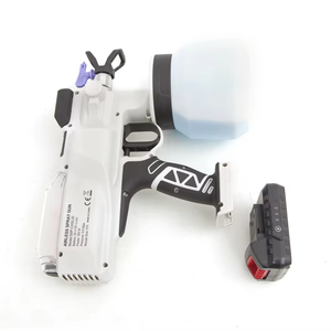 AKX Pistolet <span class=keywords><strong>électrique</strong></span> industriel HVLP à moteur sans balais 220V 1200ml Réservoir de haute qualité <span class=keywords><strong>Pulvérisateur</strong></span> de peinture portable 1 an de garantie - Product Image 3