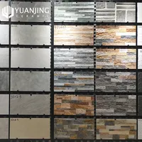 Carreaux d'extérieur 3D concaves-convexes 300x600mm pour villas, carreaux rustiques, carreaux décoratifs en porcelaine pour extérieur
