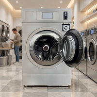 Promotion 10kg Electric Stainless Steel Commercial Washer Coin Operated Hotel School Self Service Laundry Machine for Business