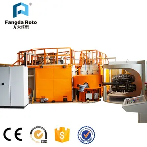 Preço de fábrica de máquinas de moldagem rotacional de plástico pequeno para fazer bolas de PVC