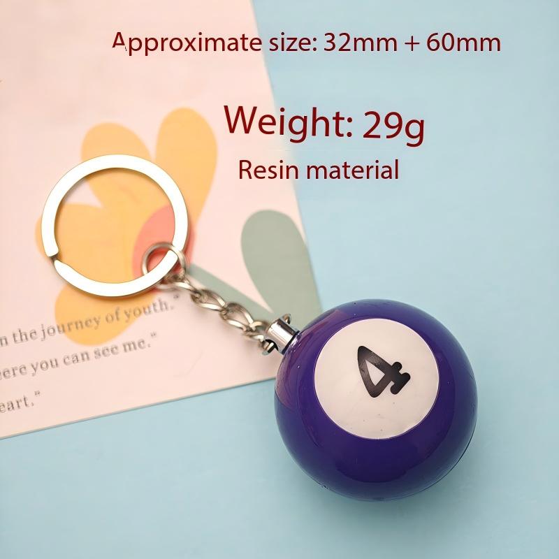 Adorno de bola de billar número 4 morado