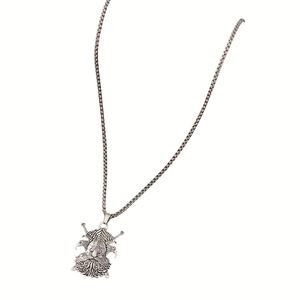 Collier pendentif aigle pirate en acier inoxydable, chaîne de clavicule, style hip hop, bijoux pour hommes - Product Image 5
