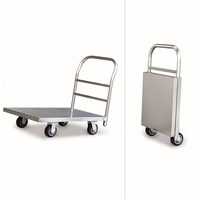 Chariot de service professionnel en acier inoxydable pour restaurant, hôtel, laboratoire, entrepôt
