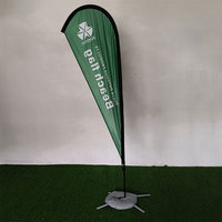 Drapeau de plumes coupe-vent imprimé personnalisé sur mât en aluminium bannière de fierté pour la publicité offre promotionnelle sur les drapeaux