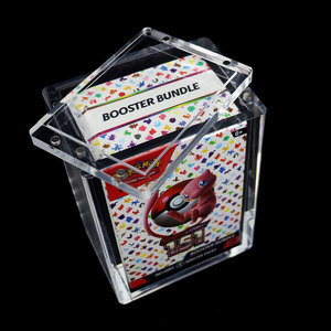Paquete de 6 cajas de refuerzo de cristal transparente Protector de acrílico Pokemoned Scarlet & Violet Booster Bundle Caja de acrílico Tapa magnética - Product Image 5