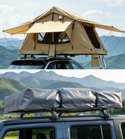 Tente de toit de voiture en tissu Oxford souple pour l'extérieur, ouverture rapide, protection UV, imperméable, pour camping et aventures en 4x4 SUV