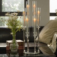 Porte-bougie en acrylique moderne, durable, de haute qualité, pas cher, pour mariage, centre de table
