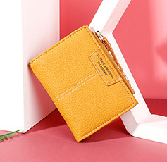 Monedero <span class=keywords><strong>de</strong></span> cuero PU con estampado <span class=keywords><strong>de</strong></span> piedra <span class=keywords><strong>de</strong></span> dos pliegues para mujer Cartera con cremallera <span class=keywords><strong>de</strong></span> múltiples ranuras a la moda con forro <span class=keywords><strong>de</strong></span> poliéster - Product Image 2