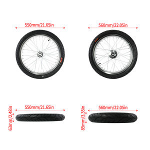 ライトビー用17インチホイール スーパーモトホイールセット オンロードホイールセット シルバースポーク - Product Image 4