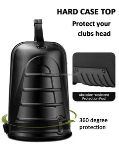 תיק נסיעות גולף קשיח בהתאמה אישית עם גלגלים, כיסוי שקוף למטוס להגנה על מחבטים, מזוודת נשיאה עמידה - Product Image 5