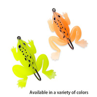 Leurre souple artificiel en silicone réaliste en forme de grenouille avec hameçon – Tueur de Blackfish bionique pour la pêche en eau douce