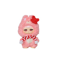 Boîte mystère en peluche sur le thème de l'hiver, 7 poupées en peluche stylisées différentes avec accessoires d'hiver, costume à capuche moelleux pour les fêtes