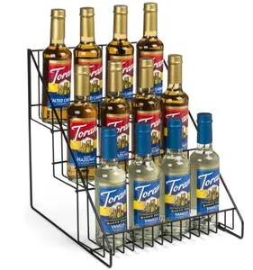 Desktop Display Rack Metall Moderne Schnaps flaschen regale Wein regale Weinlager ständer Getränke flaschen halter Regal