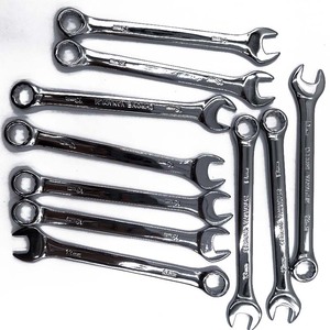 렌치 롤업 파우치가있는 20 개 제기 패널 메트릭 콤비네이션 렌치 세트, 블랙 스패너 렌치 세트 - Product Image 5