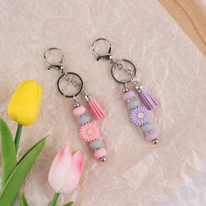 Commerce électronique transfrontalier Ins Daisy Porte-clés en gel <span class=keywords><strong>de</strong></span> silice, sac pour téléphone portable, pendentif, pendentif à pompon - Product Image 2