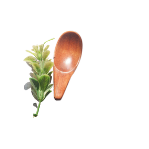 Cuchara de madera mini moderna ecológica en forma de lágrima - Cuchara de té de haya natural, cucharón para condimentos, sal de baño, avena, tarro, logotipo personalizado, venta al por mayor - Product Image 1