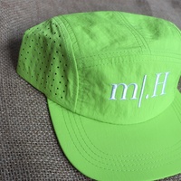 Casquette de course en nylon découpée au laser avec logo brodé, 5 panneaux, imperméable, haute performance, pour activités de plein air, randonnée et camping – Vente en gros fournisseur
