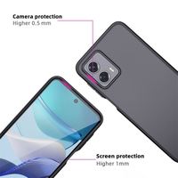 Nouvelle coque de téléphone portable en TPU transparent noir de haute qualité, personnalisée en usine, pour MOTOROLA Moto G 5G, protection