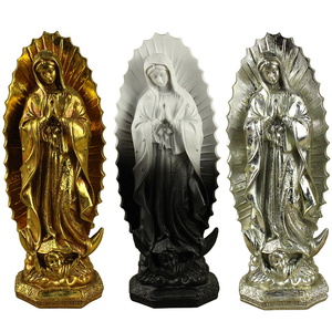 Estatua Bendita <span class=keywords><strong>Virgen</strong></span> María Nuestra Señora <span class=keywords><strong>de</strong></span> <span class=keywords><strong>Guadalupe</strong></span> <span class=keywords><strong>de</strong></span> Resina Escultura Religiosa Artesanía en Poliresina Regalo <span class=keywords><strong>de</strong></span> Arte Religioso - Product Image 1