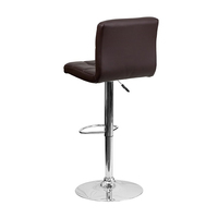 Tabouret en cuir Pu minimaliste, pivotant et réglable, chaise de Bar à dossier haut et central, nouveau design