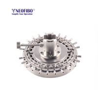 NEOFIBO 24 Cores Mini MT MPO Ferrule pour machine Domaille Connecteur à fibre optique Fixation de polissage à pression centrale