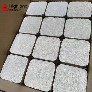 <span class=keywords><strong>Plaque</strong></span> en mousse céramique haute résistance, filtre en mousse céramique d'alumine 10-70 PPI pour la purification industrielle des fonderies d'aluminium - Product Image 5