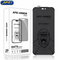 Protection d'écran en verre trempé mat anti-traces de doigts, ultra-fin, dureté 9H, pour iPhone 18 17 Pro Max/17 Air (vente en gros)