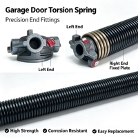 Ressort de torsion galvanisé sur mesure pour porte de garage, ressort hélicoïdal de torsion robuste pour porte de garage à enroulement commercial