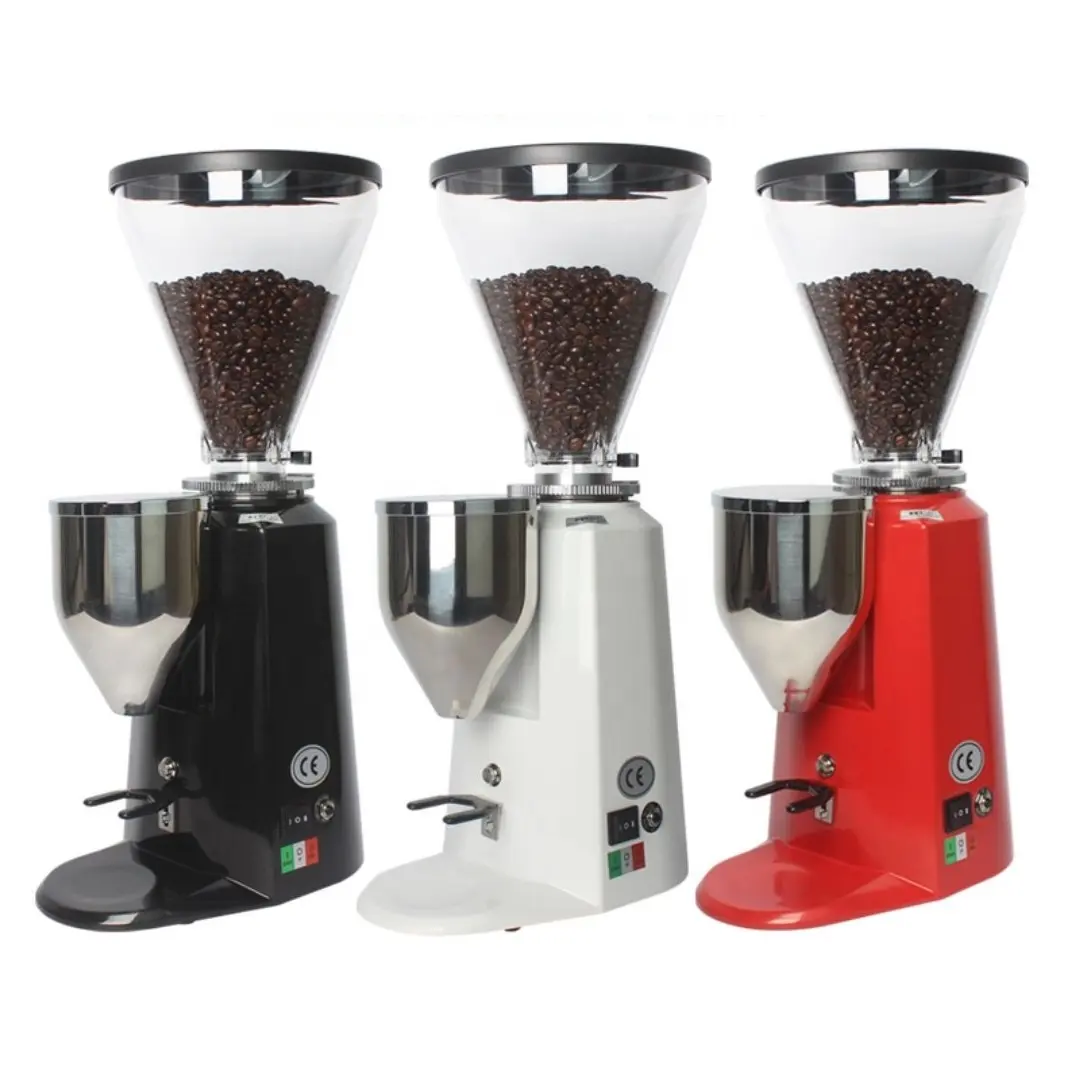 Electric Coffee Grinder Adjustable Dial Burrs Grinders Coffee Maker Commercial Professional Multifunction Grinding Machine