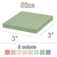 Kreative Minimalistische Selbstklebende Duftende Haftnotizen CMYK-Druck Stark Abziehbar Ohne Spuren Papier Individuelles Farbdesign Memo