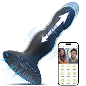 Mainan seks Stimulator steker pantat pemijat prostat Cup penyedot Remote Control mainan seks untuk Pria Pasangan - Product Image 6