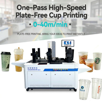 Impresora Digital de Una Sola Pasada para Vasos de Plástico CSJ-G502C, Máquina de Impresión sin Placas para Botellas de Jugo PET, Impresión por Lotes
