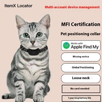 Collier GPS anti-perte pour chien avec Bluetooth, mini-housse en silicone écologique, 4G, autonomie de plus de 20 heures