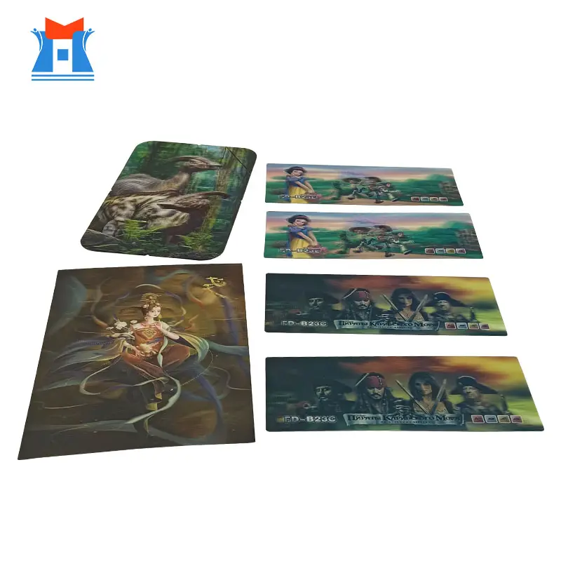 Hot Sell New Design Custom 3D Lenticular Printing Make Your Own Size and Logo Personalized Exquisite Anime Trading Cards