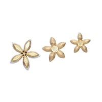 Boucle de chaussure coulissante en cristal œil-de-cheval et fleur à cinq pétales, accessoire DIY en alliage électroplaqué, pour aérations de voiture et coques de téléphone, motif floral