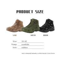 Vente de gros Chaussures de sécurité pour hommes pour la randonnée en plein air Bottes tactiques en cuir avec Oxford et polyester pour les aventures en pleine nature