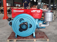 Nouveau 18HP-42HP monocylindre 20HP-22HP puissance 15kw refroidi à l'eau 4 temps Diesel moteur marin bateaux machines pompe à roulement