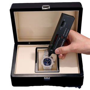 Montre analogique classique pour homme en moissanite de couleur D VVS, cristal saphir, bracelet en acier inoxydable, largeur 20 mm, alliage unisexe Eta - Product Image 5