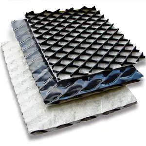 纹理表面复合凹坑土工膜片材HDPE网状材料防水防水