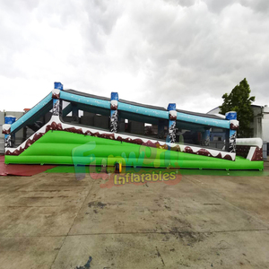 Piste de <span class=keywords><strong>luge</strong></span> gonflable pour enfants, usage commercial en extérieur, 2 pistes, toboggan, <span class=keywords><strong>luge</strong></span> gonflable, glissade sur neige - Product Image 4