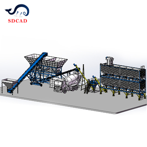 Système mobile <span class=keywords><strong>de</strong></span> malaxage <span class=keywords><strong>de</strong></span> béton sec avec silo à <span class=keywords><strong>ciment</strong></span> horizontal et chargement direct sur camion pour la livraison <span class=keywords><strong>de</strong></span> béton prêt à l'emploi - Product Image 2