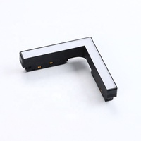 Rail lumineux magnétique en forme de L géométrique, anti-éblouissement, luminaire LED linéaire pour l'éclairage intérieur résidentiel et commercial
