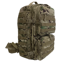 Sac à dos tactique en Nylon Cordura avec système Molle, housse de casque imperméable à fermeture éclair détachable, porte-plaque d'hydratation et plaque assortie pour gilet tactique