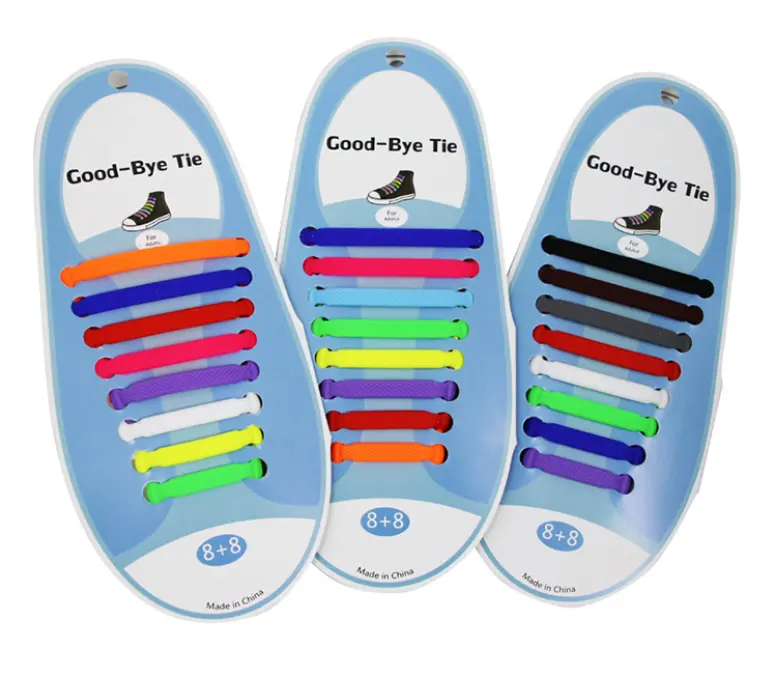 Cordones elásticos de silicona para zapatos para hombre y mujer, cordones especiales sin atar, de goma