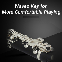 Bb Flat Clarinet Ebonite 17 Keys System with Case Shoulder Straps