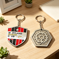 Porte-clés en métal léger, texture sablée, coffret cadeau