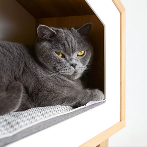 バイタルラックス カスタム 高級木製猫ハウス 猫用別荘 木製 ホットセール 高級木製室内ペットハウス - Product Image 6