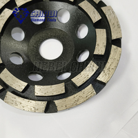 Meilleure Vente Disque de meulage diamanté à double rangée de 5 pouces (125 mm) pour le débavurage et le polissage des sols en béton, granit et marbre